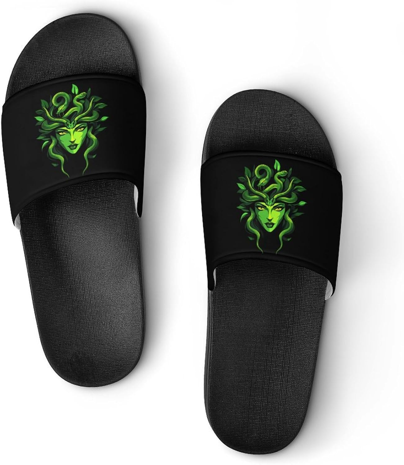 Medusa Greek Mythology Gothic Summer Slide Sandals Shower Slipper Open Toe House Shoes for Men Women