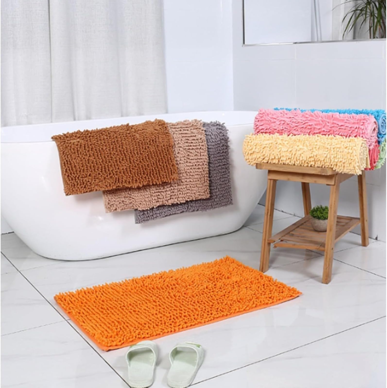 Tapis Ultra-Absorbant pour Pattes d'animaux - Tapis d'Entrée Absorbant Anti-Dérapant, Tissu Doux pour Confort des Pattes, Anti-Dérapant à Base Texturée, Coutures Renforcées, Multizones Utiles