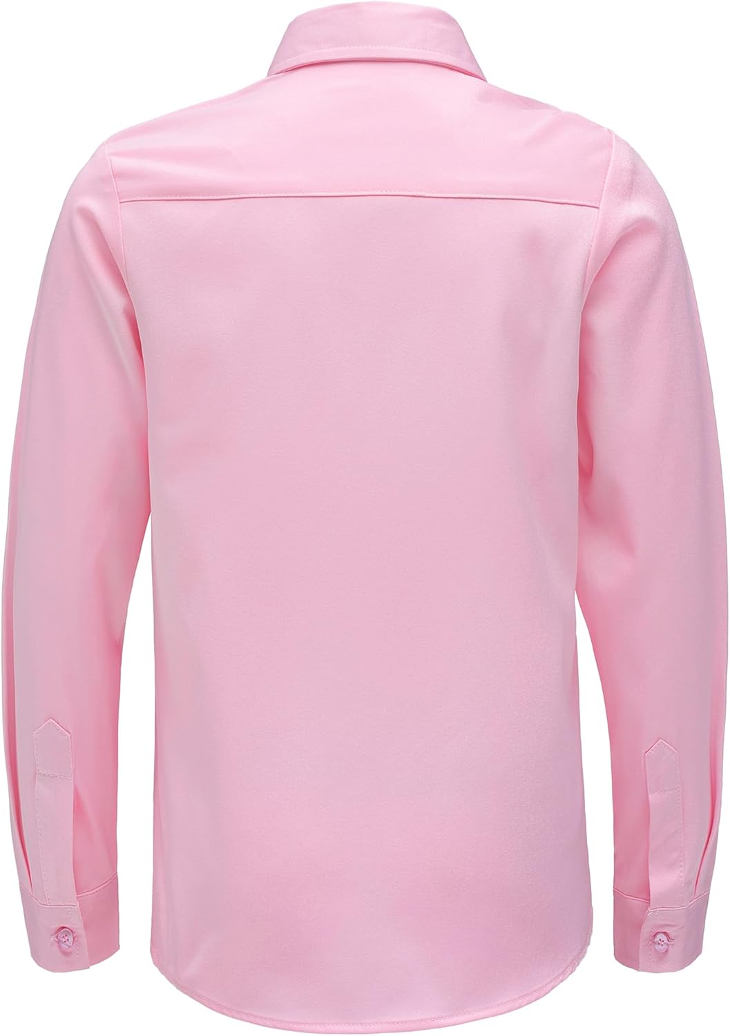 Boys Stretch Wrinkle Free Dress Shirts Button Down Shirt Long Sleeve Formal School Uniform Shirts - Image 2