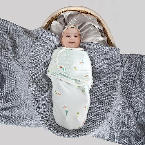 Miniatura 6 de Manta para envolver bebé niño y niña, material súper suave, para recién nacidos, ajustable, saco de dormir con cremallera de 2 vías, paquete de 1