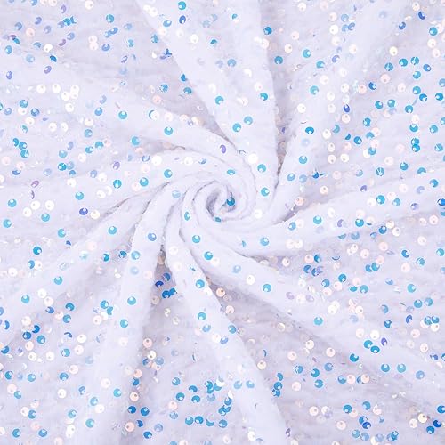 Miniatura 22 de The Yard - Tela de lentejuelas verde salvia elástica de terciopelo de 5 yardas, tela de tapicería brillante, tela de terciopelo de lentejuelas