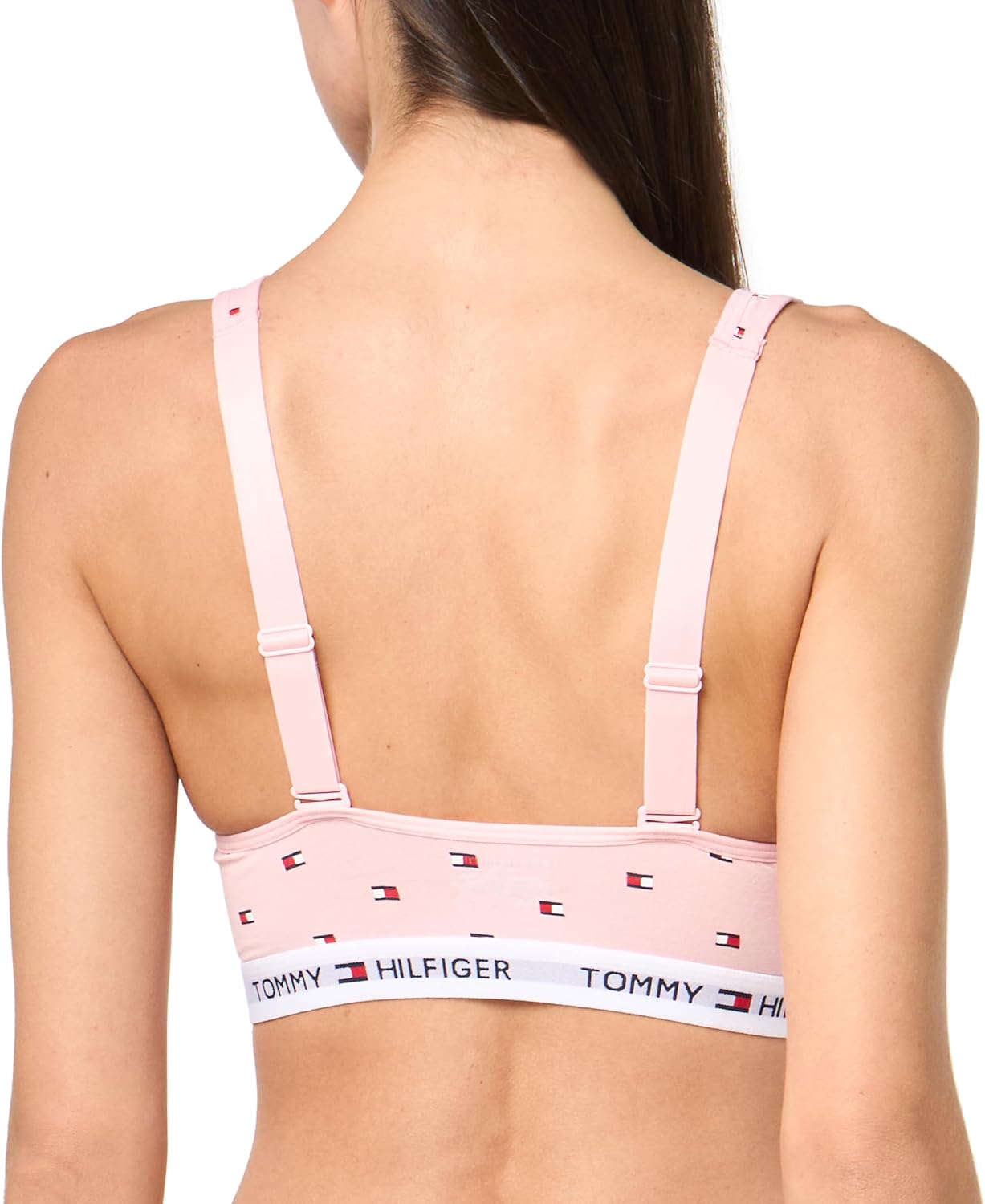 Tommy Hilfiger Womens Light Lift Classic Cotton Bralette Bra