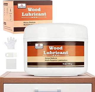 Bayisam 4OZ Wood Lubricant, Multi-Purpose Lubricant Grease for Home Use,Restore & Maintain Wooden Slide,Loosen Drawer Slide,Drawers, Doors, Hinges,Eliminate Sticking & Noise