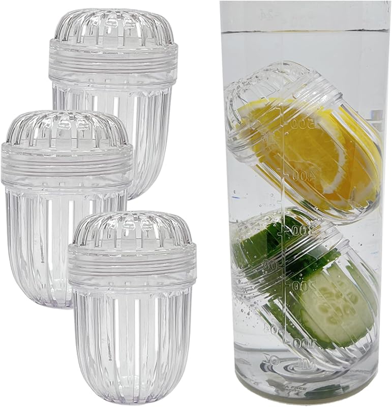Infusor de frutas de 3 piezas, Infusor de té para botellas de boca ancha. Compatible con Stanley, Hydro Flask, Iron Flask, Takeya, ThermoFlask y similares.