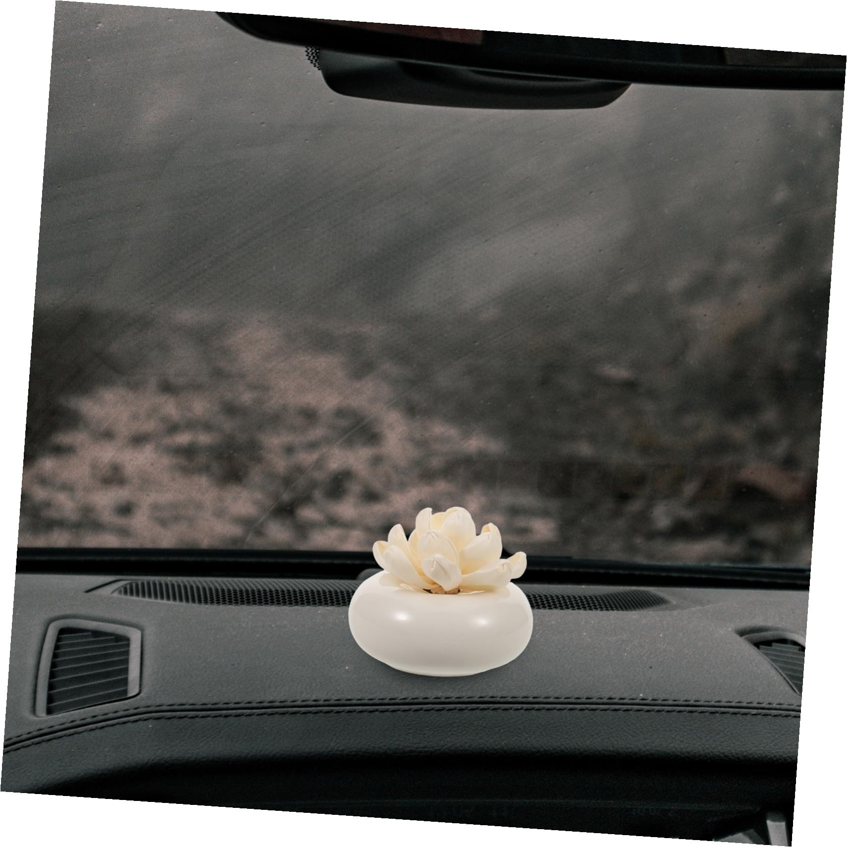 Diffusore di Aromi in Ceramica Bianca, Passivo e Portatile | Assorbimento Dell’olio, Rilascio Lento, per Camera e Scrivania, Finitura Elegante e Raffinata