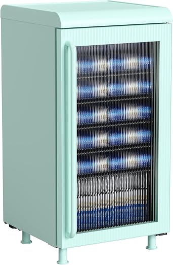 Frigidaire, 3.0 cu ft, 87 Can/26 Bottle Retro Cooler, Wine/Beverage Center Fridge, Built-in Bar Top, Fluted Glass Door