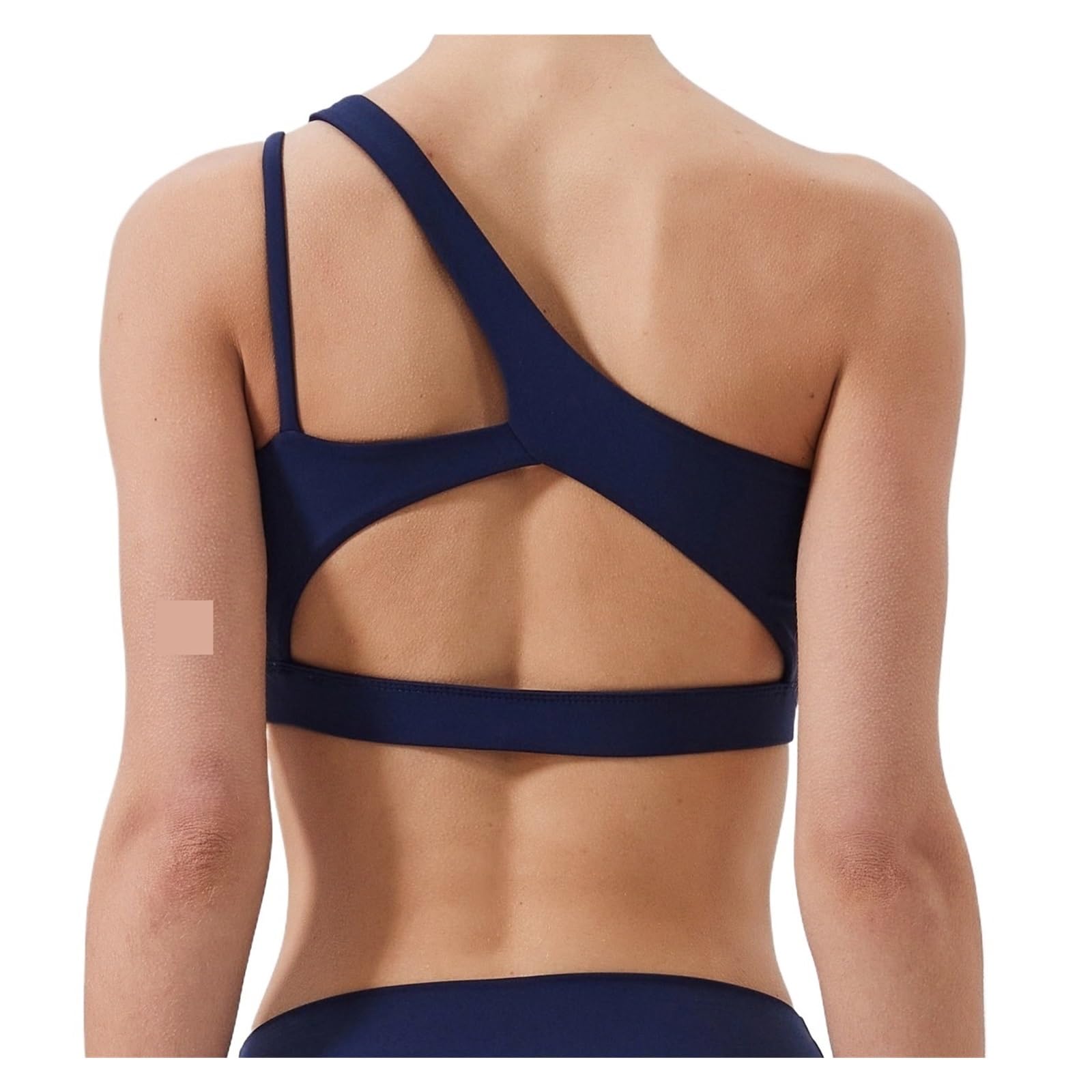 Sport BH Damen Damen Sport-BH Push-Up Fitness-BHS One Shoulder Yoga-BH Atmungsaktiv Gym Yoga Lauf-BH