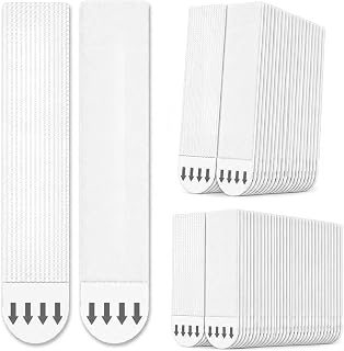 72 Pairs Large Picture Hanging Strips Heavy Duty, No Tools Removable Adhesive Refill Strips Damage Free, 144 Strips Waterproof Replacement Sticky Picture Hangers for Wall Decor