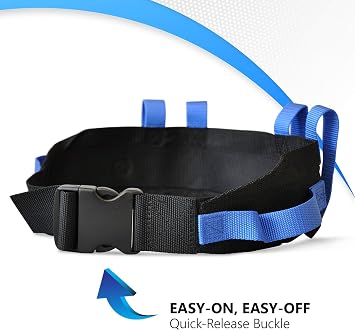 NYOrtho Gait Belt (275lbs) - Transfer Belt with 6 Heavy Handles -Lift Assist for Elderly and Patient Care - Gait Belts Transfer Belts for Seniors with Easy Fasten Buckle | Adjustable Size 28 to 55