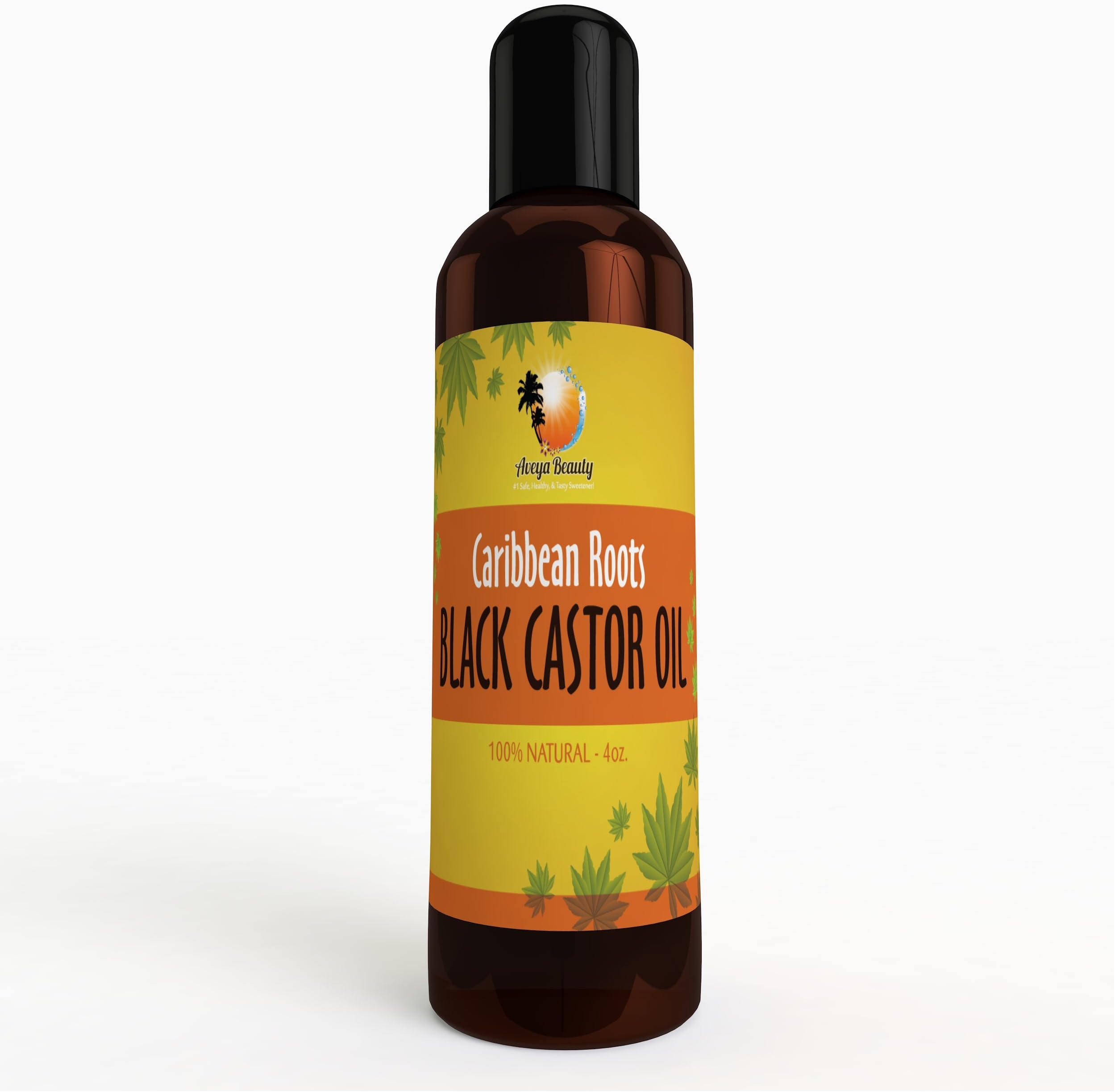 Castor Oil for Hair Growth Haitian Palma Christi Potent Organic Pure Plant Hair Food Treatment - All Natural Unrefined Bean Oil Extract That Works for Skin, Laxative, Constipation, Face and Alopecia - 4oz Per Bottle