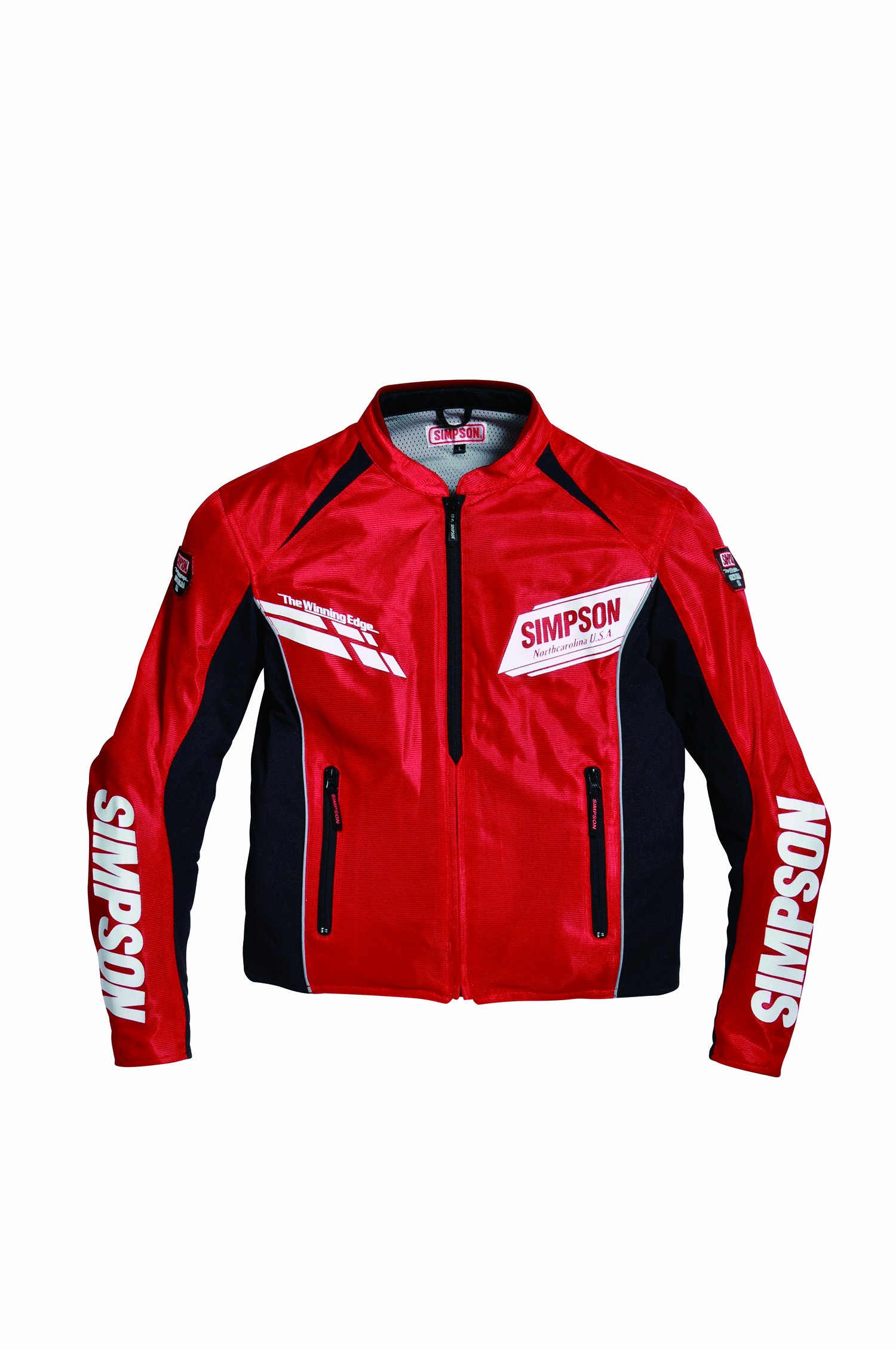 Amazon | [シンプソン] ストレッチメッシュジャケット RED L SJ-4116