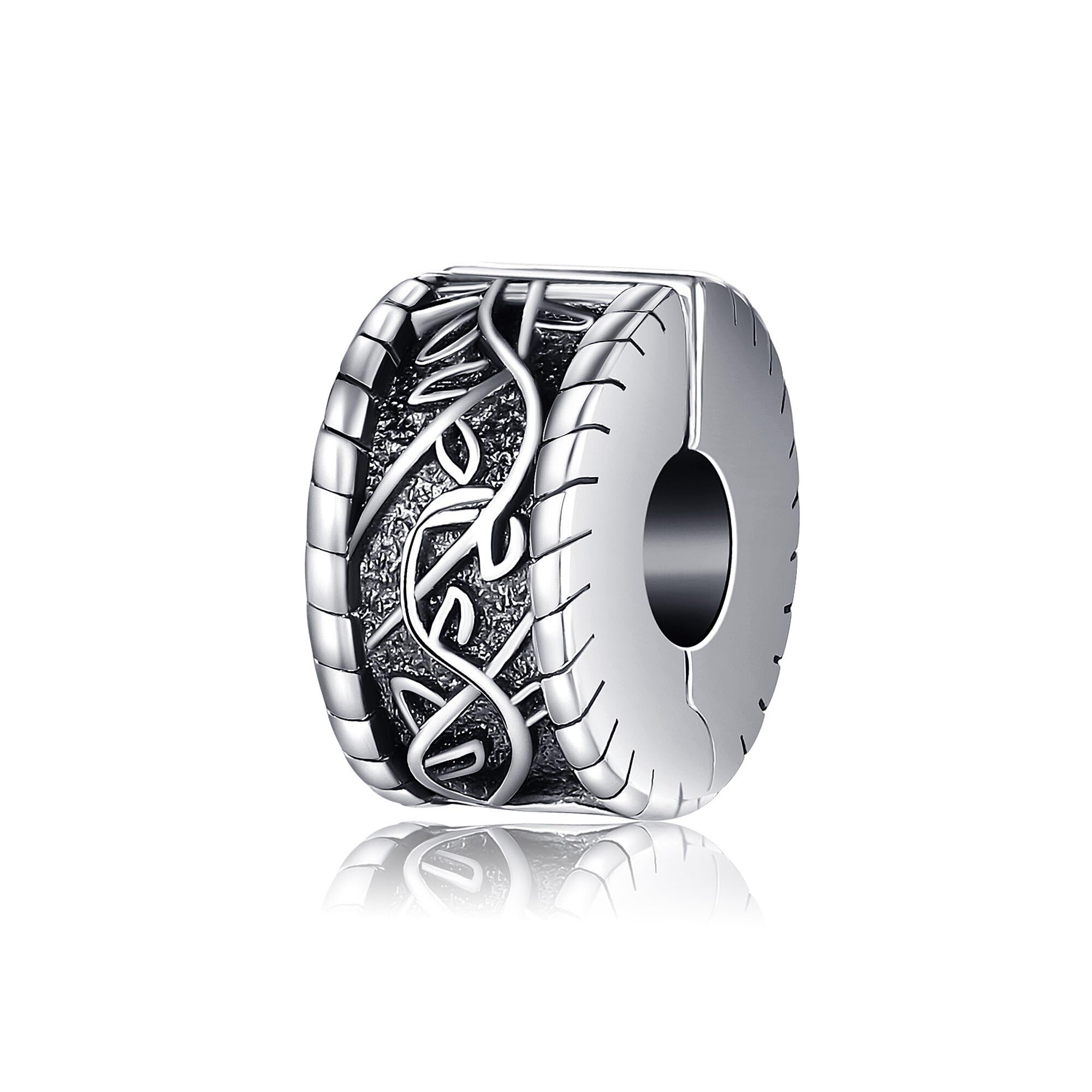 Abalorio de plata de ley de árbol de la vida para pulsera de dijes amuleto 8