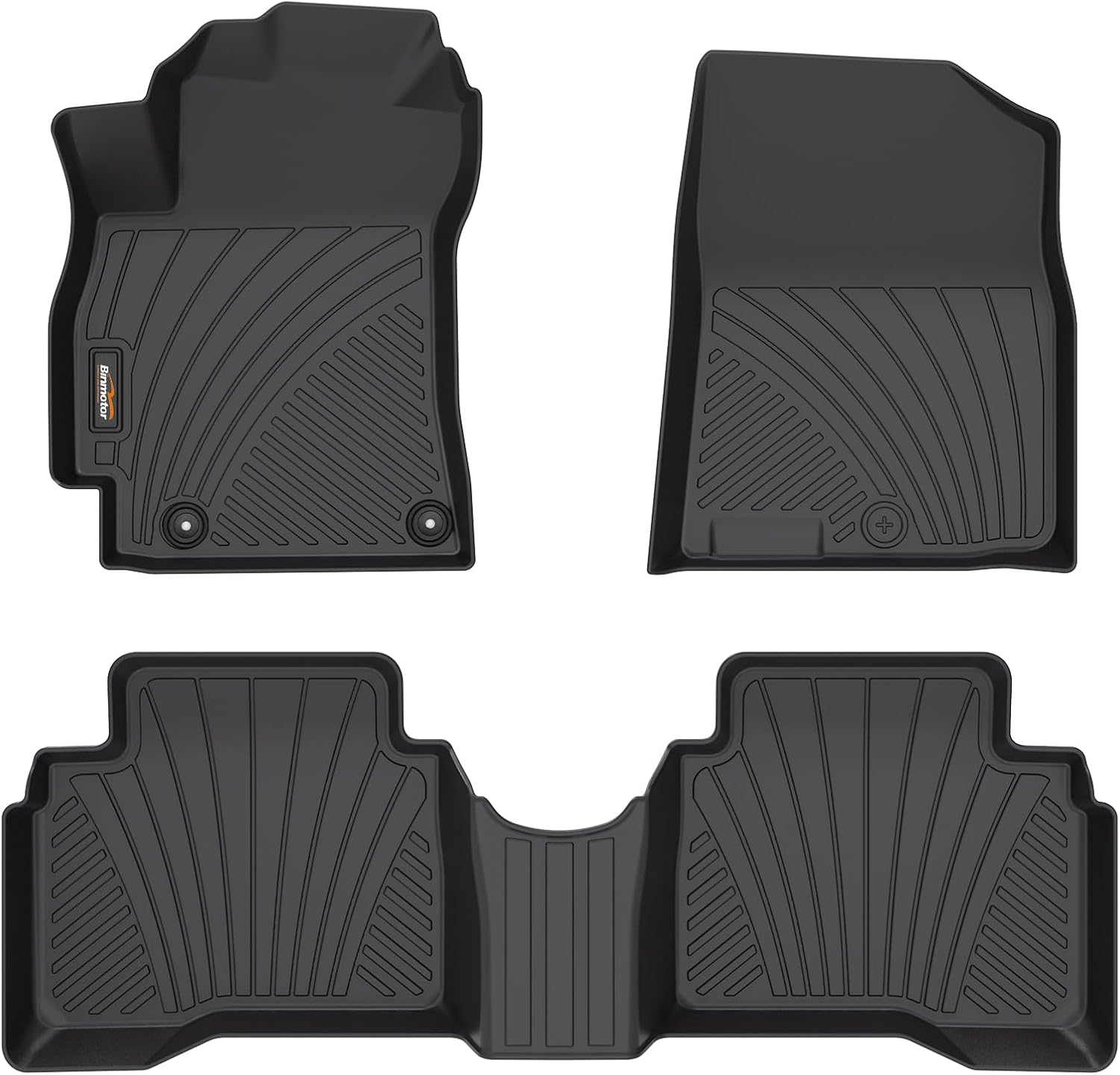Binmotor-All Weather Car Floor Mats for Kia K5 2021-2025(Only FWD) ?EX?LX?LXS?GT?GT-Line, 1st & 2nd Row, Thick Car Floor Liners Custom Fit for 2020-2025 Sonata For K5 2021-2025 floor mats