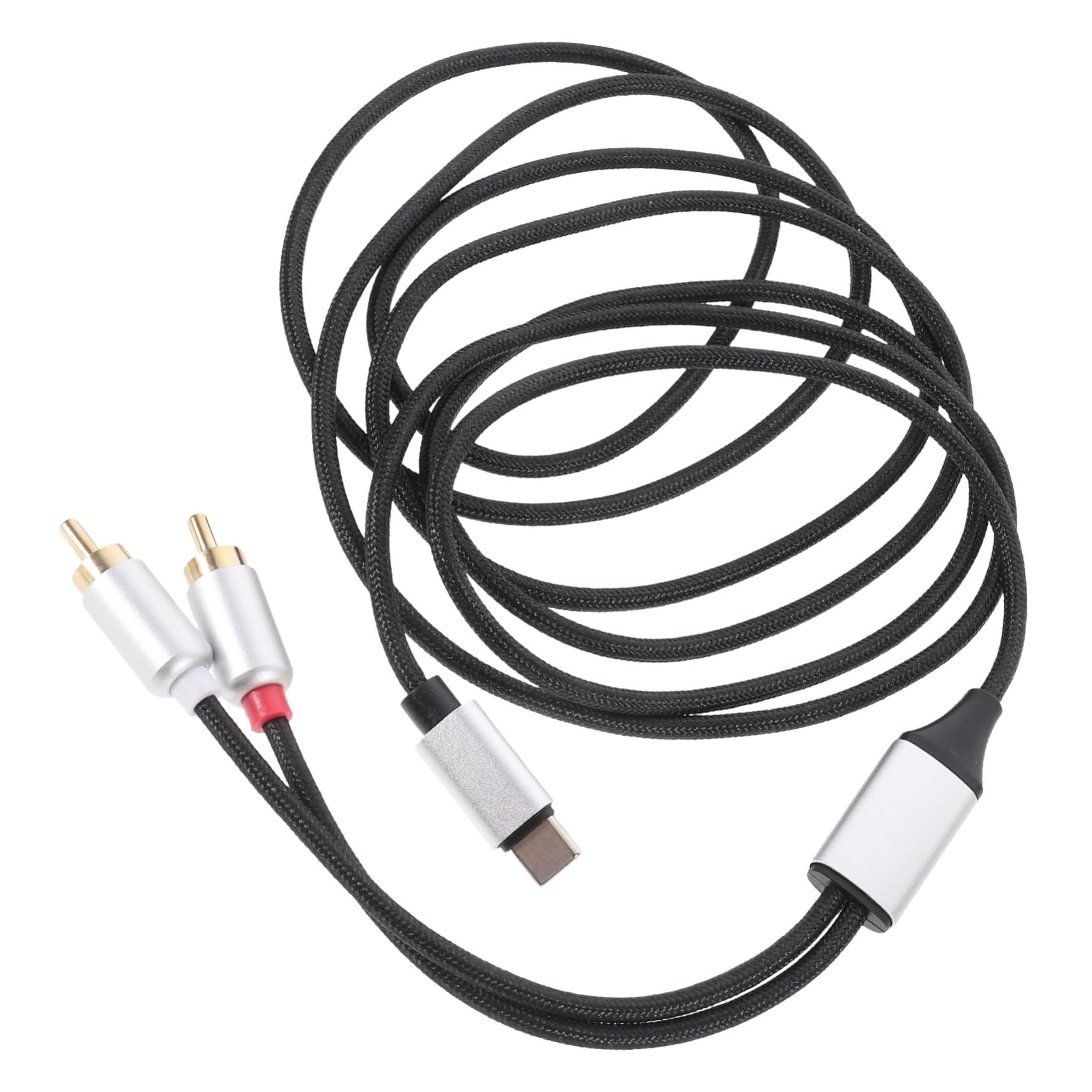 Cable tipo C a RCA OFFSCH con nylon para equipos de audio 8