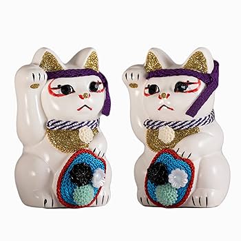 片岡メリヤス】招き猫の置き物 片岡メリヤス】招き猫の置き物