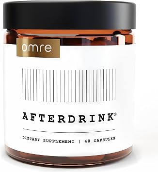 AfterDrink Restore Pills with Milk Thistle, DHM, Vitamin B, Ginger & Herbal Extracts - Pre & Post Drinking Supplement with Liver Support for Better Mornings - Made in USA 48 Caps