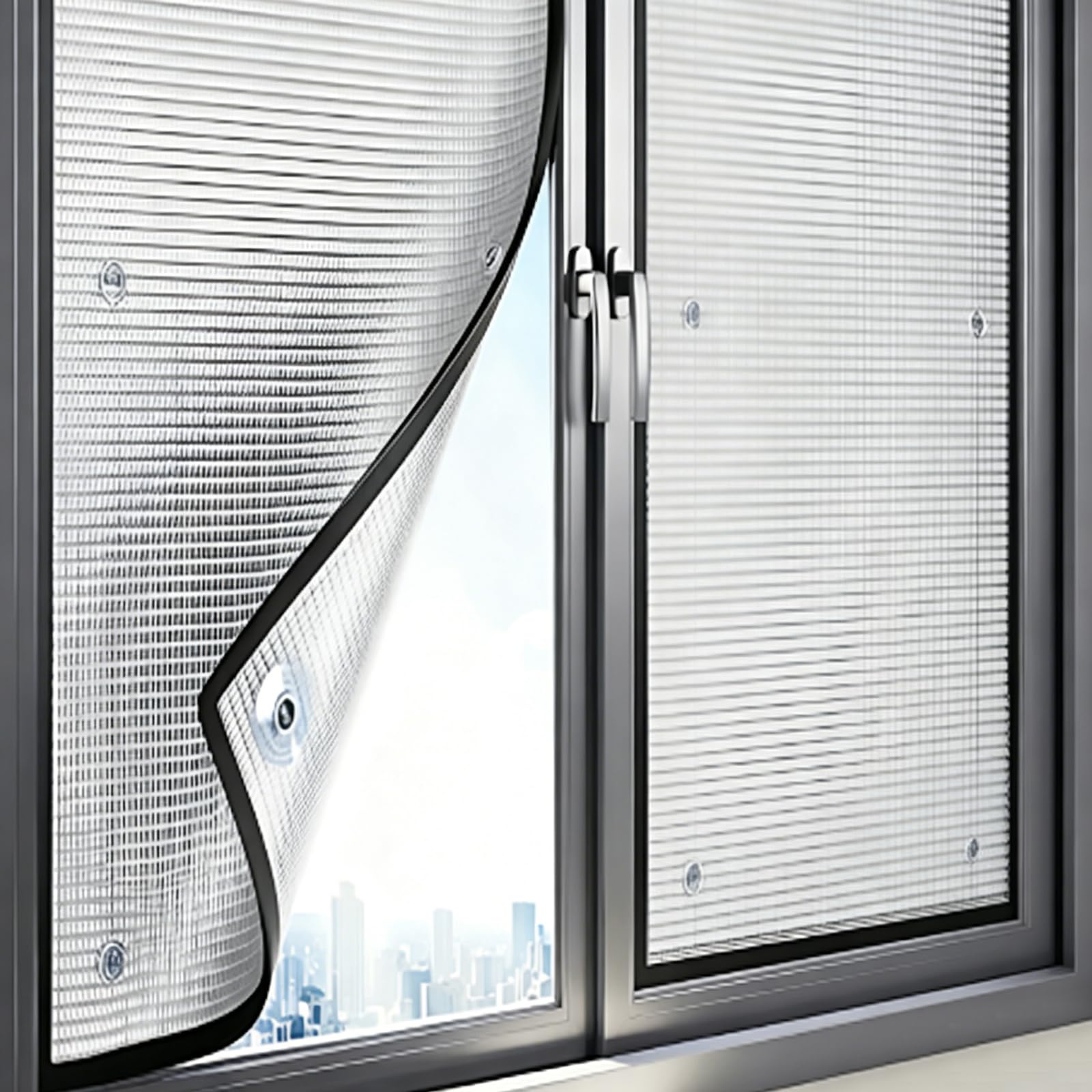 Blackout Privacy Reflective Window Film,Heat Control Anti UV Window Tint,9mm Aluminum Foil Thermal Insulation Film,Radiant Barrier Glass Tint,for Home Bathroom Office (40x160cm)