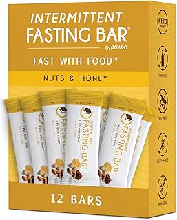 Prolon Fasting Bars | 6g Protein, 8g Fiber | Keto-Friendly, Gluten-Free, Dairy-Free, Plant-Based | Nutrition for Intermittent Fasting | Formulated to Not Break Your Fast | Nuts & Honey (12 Count)