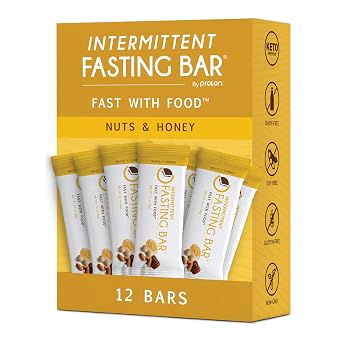 Prolon Fasting Bars | 6g Protein, 8g Fiber | Keto-Friendly, Gluten-Free, Dairy-Free, Plant-Based | Nutrition for Intermittent Fasting | Formulated to Not Break Your Fast | Nuts & Honey 12 Count
