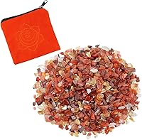 Vista 8 de Rockcloud Piedras trituradas pequeñas de 0.5 libras con bolsa de chakras, cristal de reiki curativo, decoración del hogar, amatista