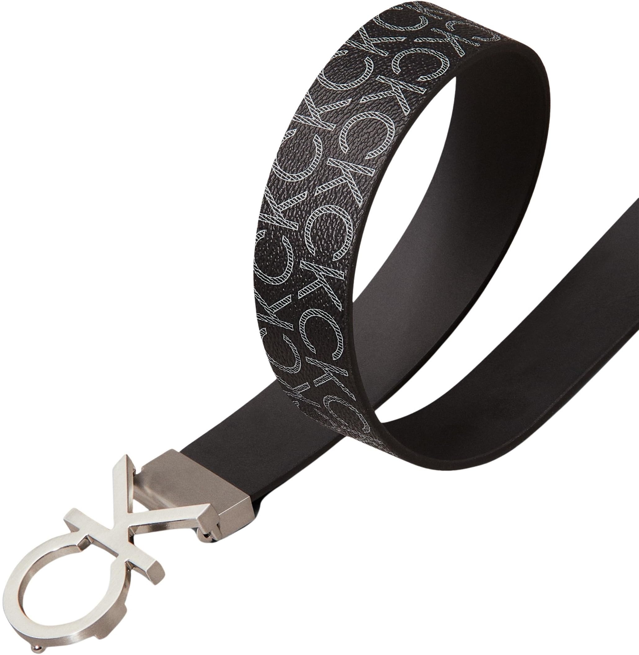 Tommy Hilfiger Uomo Cintura Ck Rev.Adj. New Mono Belt 3.5 cm Cintura in Pelle Sintetica