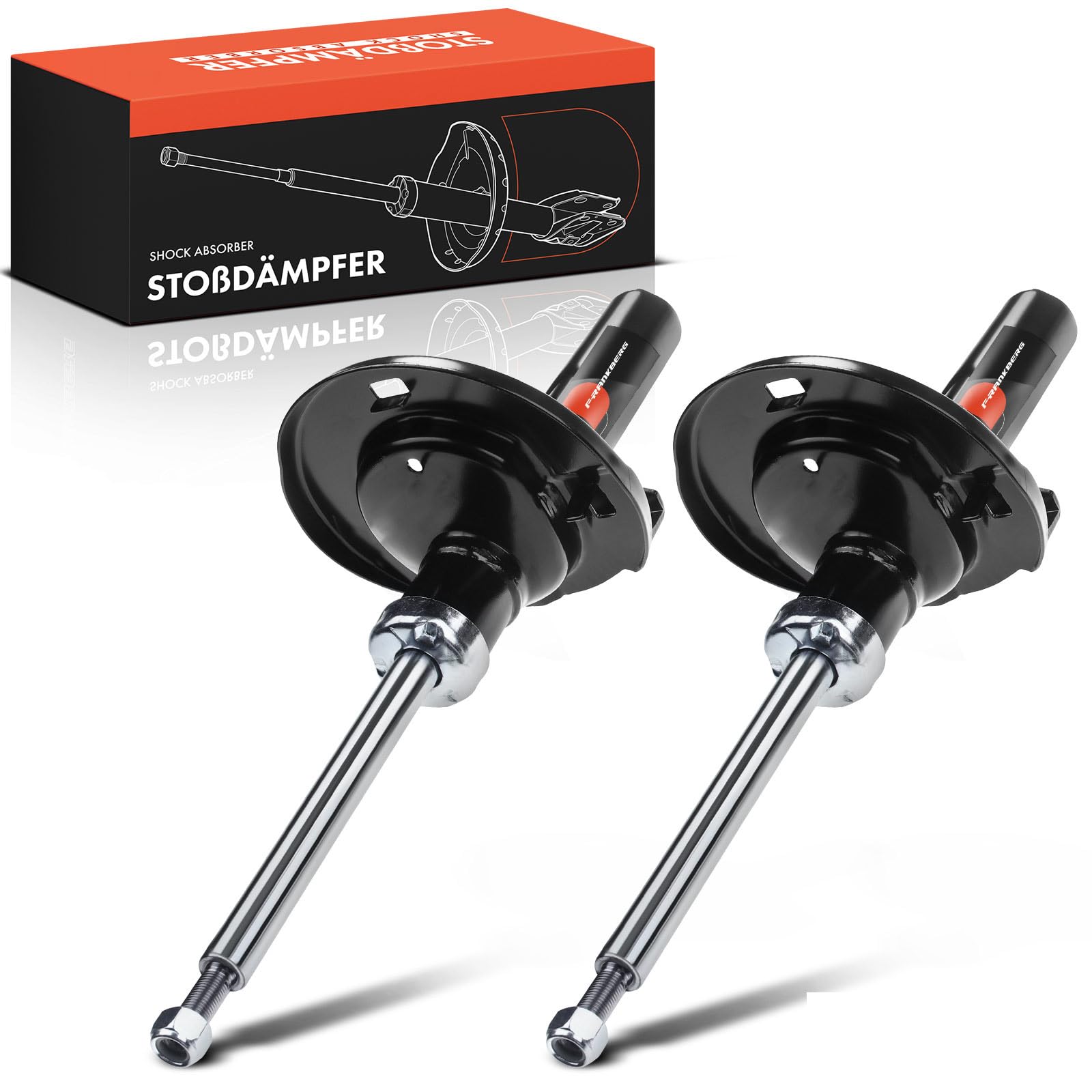 Frankberg 2 amortiguadores delanteros de 478 mm con presión de gas 200419 | Compatible con: A.l.h.a.m.b.r.a 7V8 7V9, S.h.a.r.a.n 7M6 7M8 7M9, Galaxy WGR