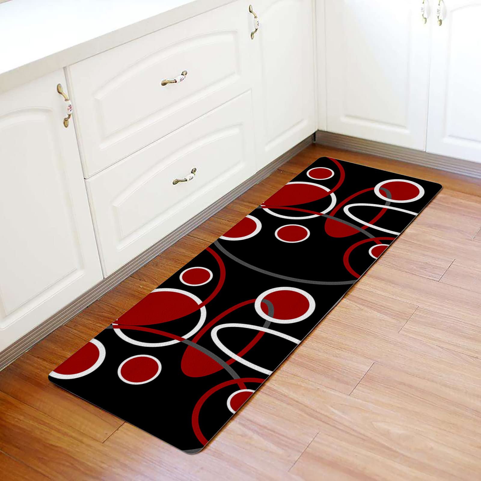 Black And Red Kitchen Rugs
