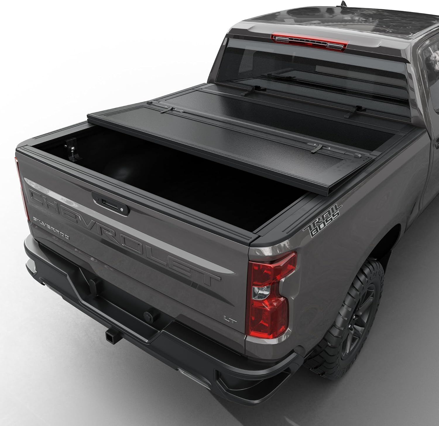 Tutel Low Profile Hard Shell Flip-Up Truck Bed Tonneau Cover|Fits 2020–2026 Chevy/GMC Silverado/Sierra 2500/3500 HD 6.9' Bed (82.2") - TTLTMLPFU038