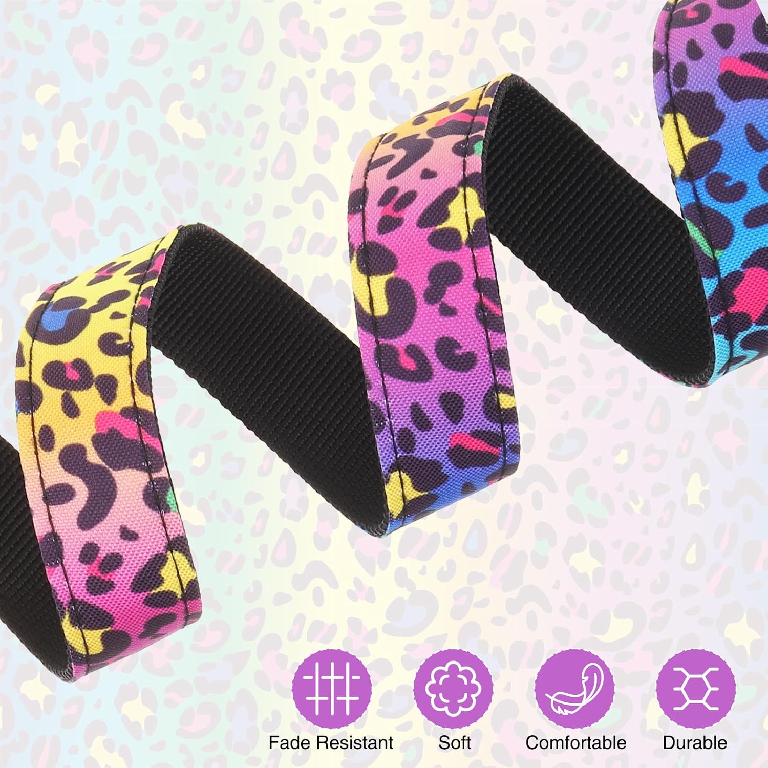 Dog Collar and Leash Set, Adjustable Pet Collars with 5FT Leash image 5