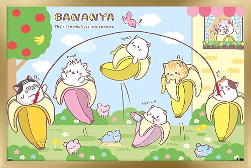 Trends International Bananya - Póster de pared con cuerda de saltar