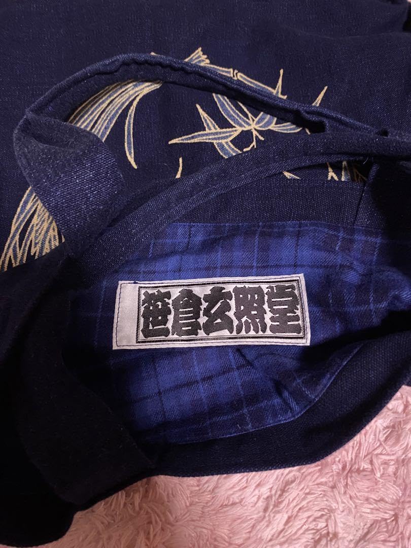 Amazon.co.jp: 笹倉玄照堂 藍染 バッグ手提げかばん トートバッグ 