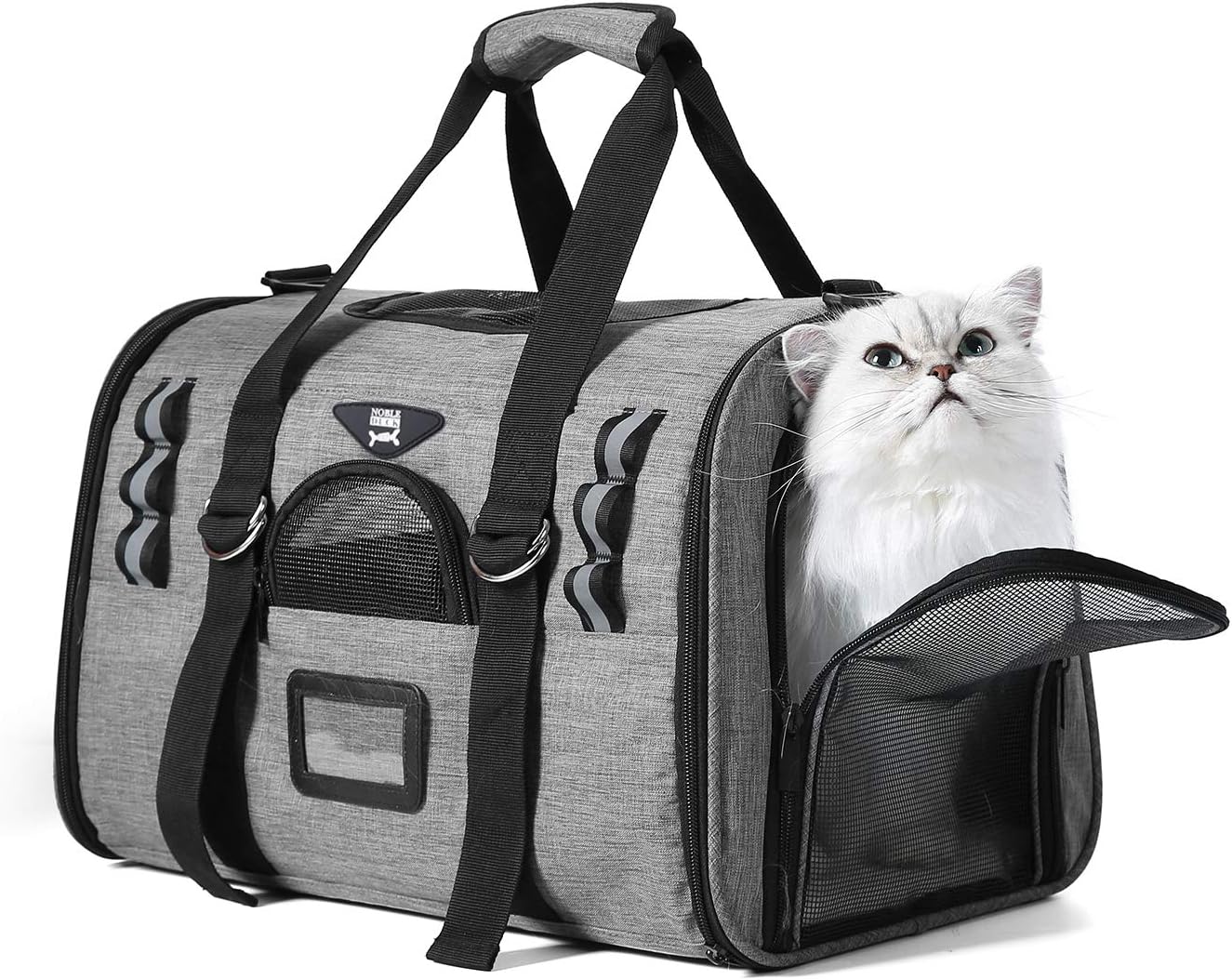 Cat Carriers Dog Carrier Pet Carrier for Small Medium Cats Dogs Puppies of 12 Lbs (Gray 2)