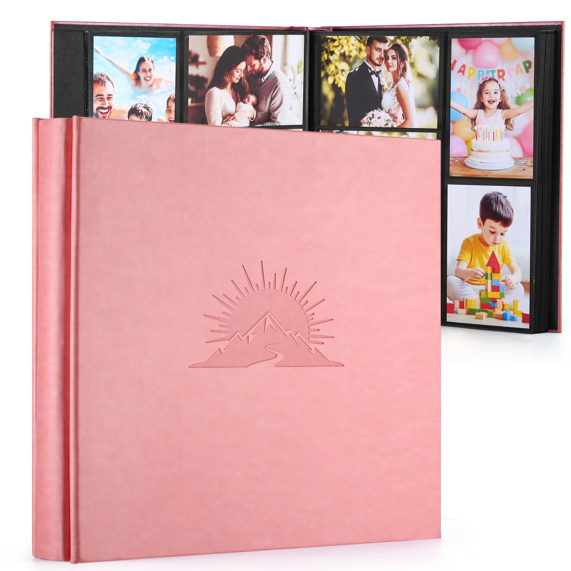 DazSpirit Photo Album 6x4 600 Pockets, Leather Cover with Elegant Embossed Pattern