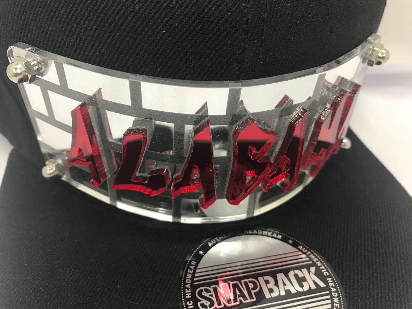 Personalized Custom Snapback Hat Six Panel Flat Bill Snap Back Hat Cap with Laser Cut Graffiti Letters, Custom Made to Order, Comfortable and Unique, Great Gift, an Exclusive Creation