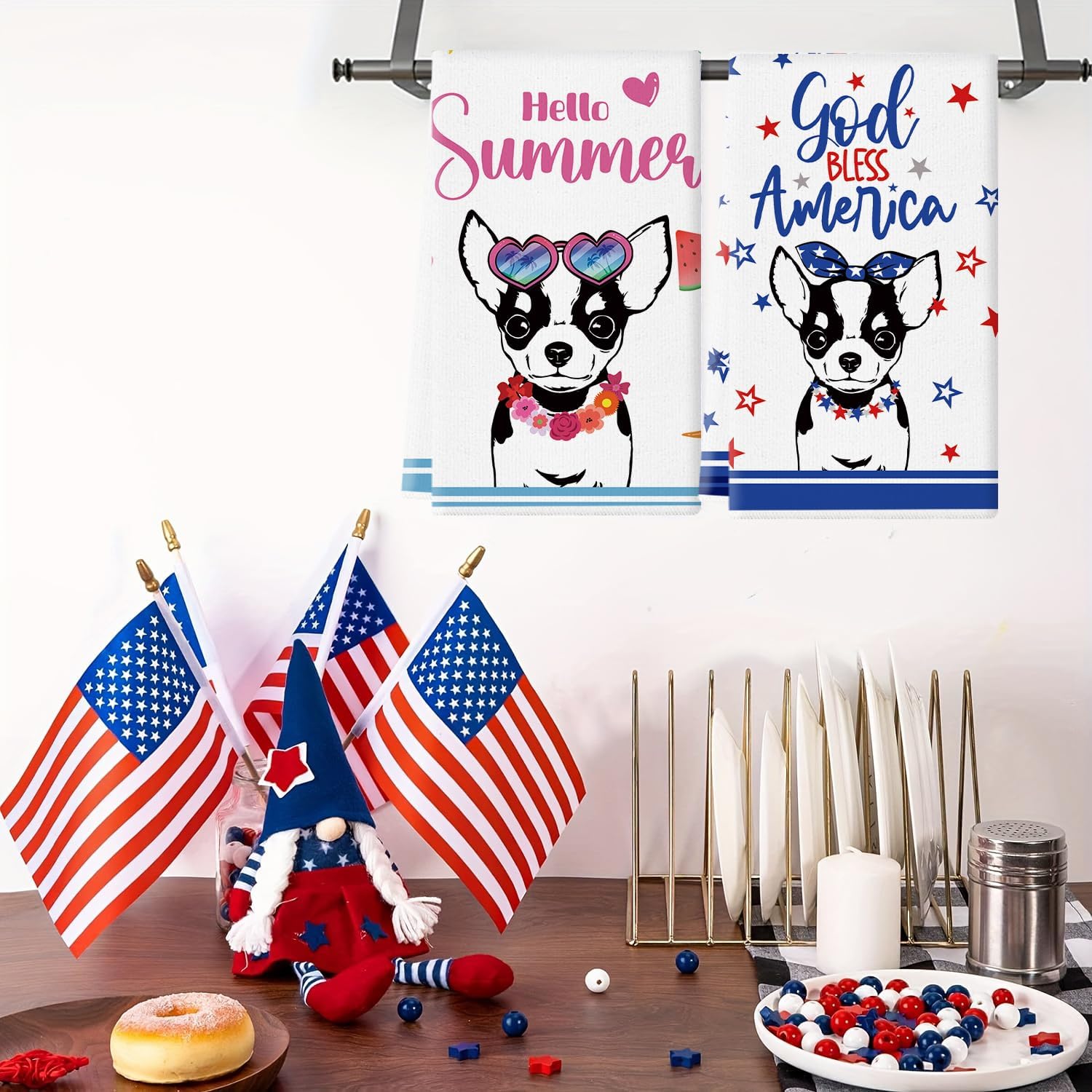 11 Pcs Chihuahua Kitchen Towels 14x21 Inch Puppy Dog Dish Towel Kitchen Dishcloth Cute Hand Towels for Bathroom Home Decor Christmas Mother Day Dog Lovers Women Gift - Image 3