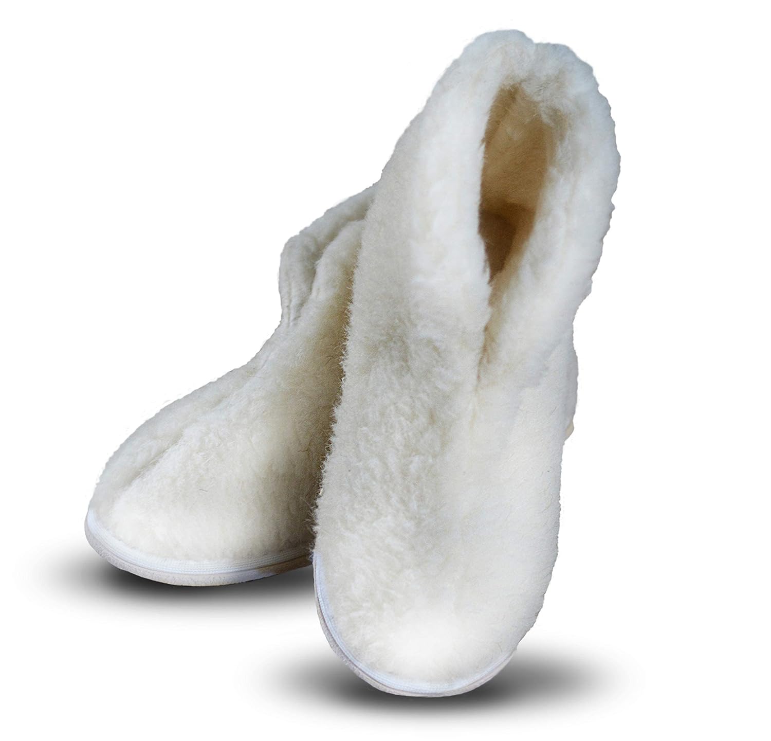 white sheep fur uggs