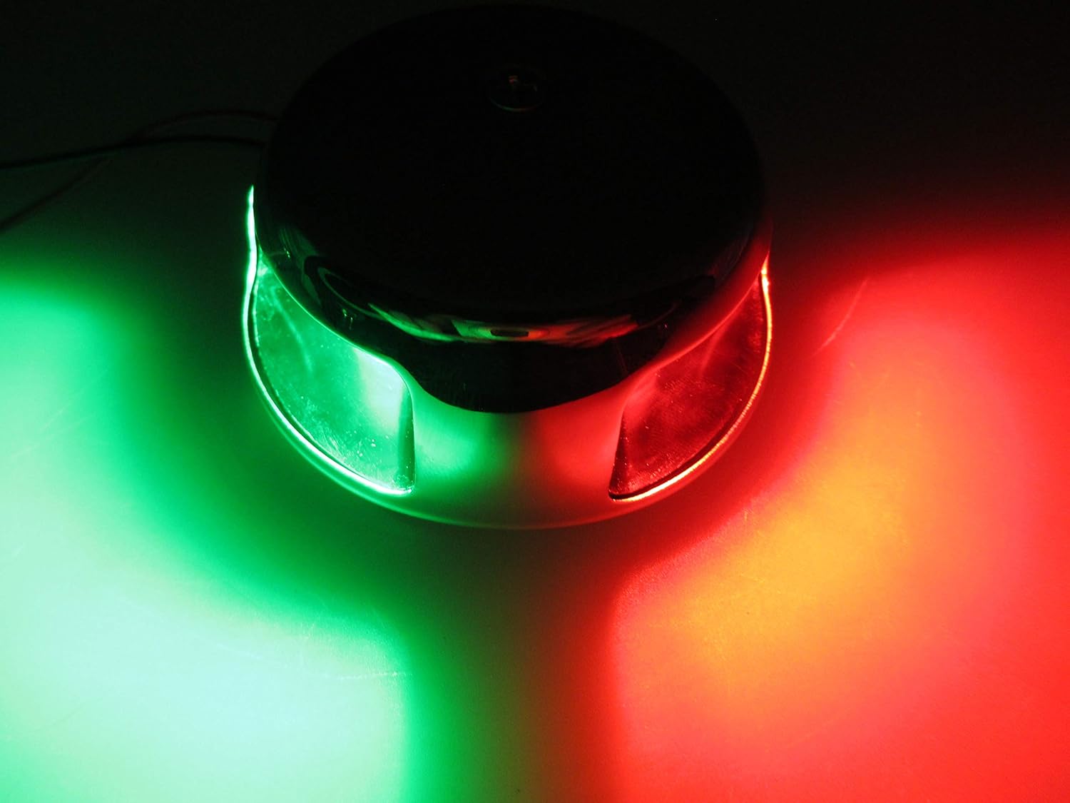 Pactrade Marine Horizontal SS304 Navigation Light LED Green & Red Bicolor 65LM