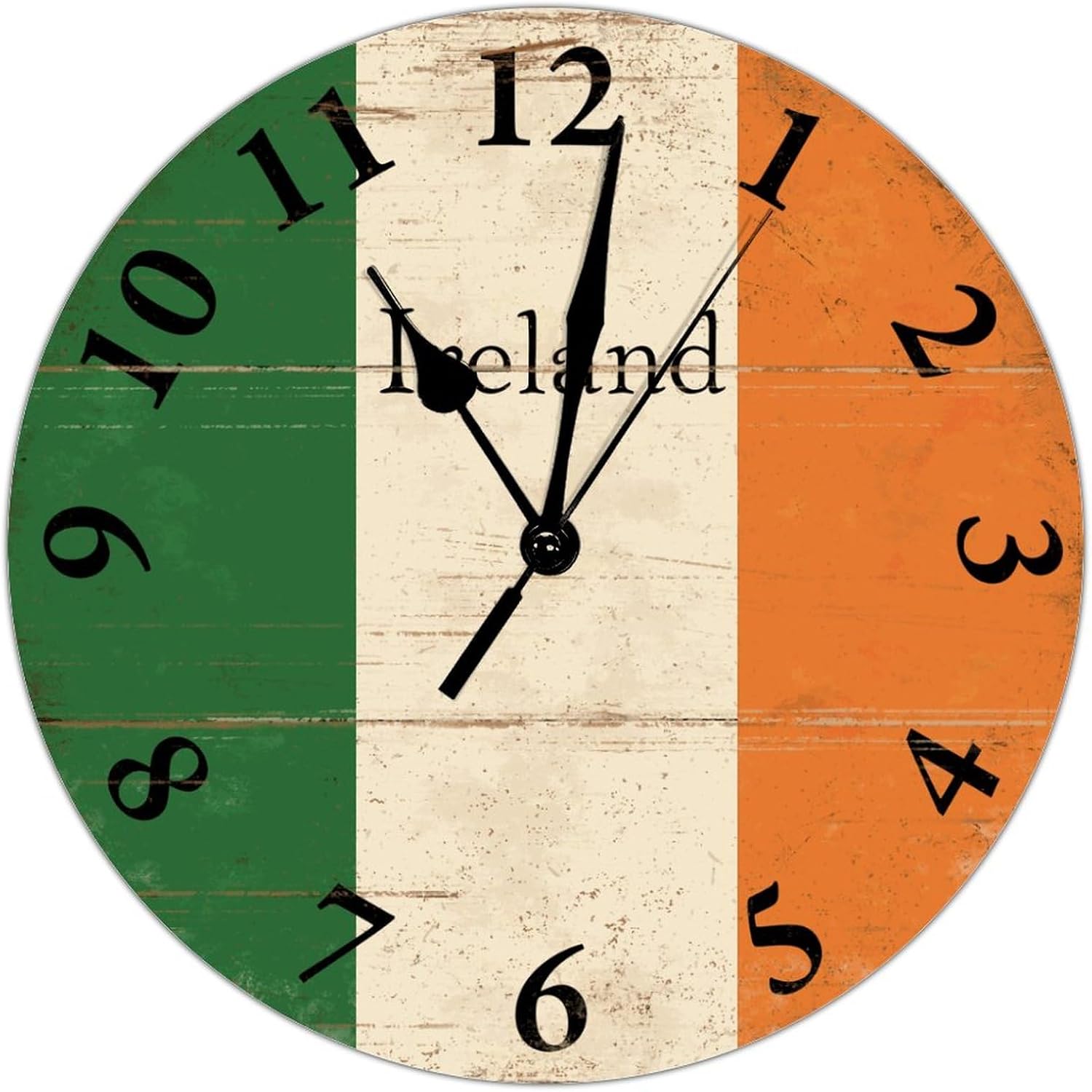 Wall Clocks Ireland Flag Farmhouse Wall Decorations Non