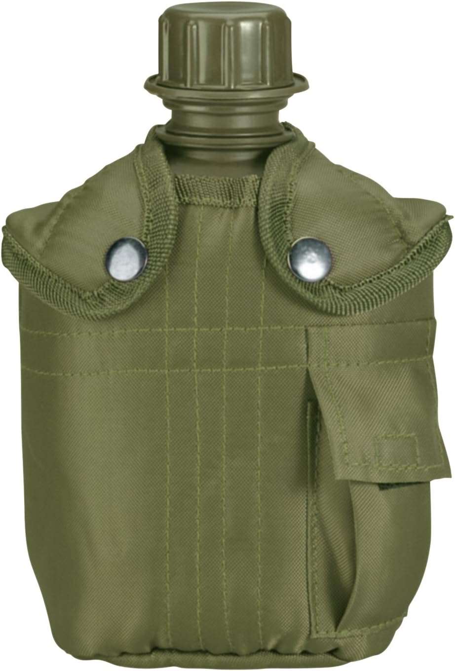 Olive Drab GI Style 1 Quart Plastic Canteen with Cover