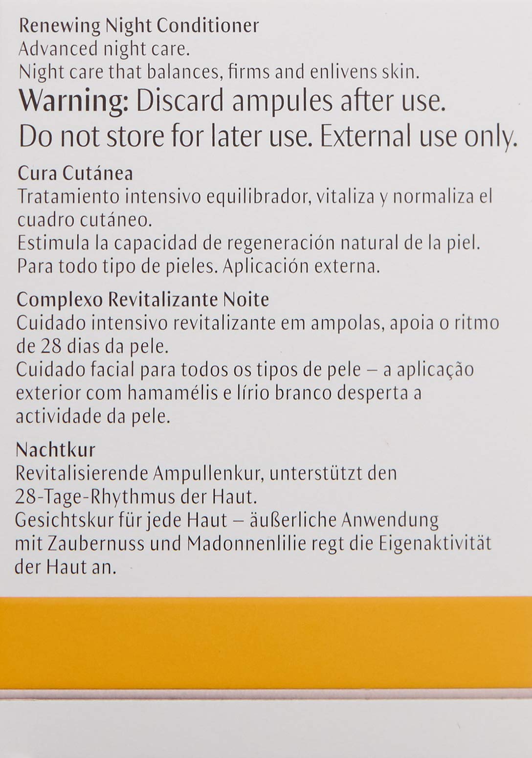 Dr. Hauschka Renewing Night Conditioner, 30 Count