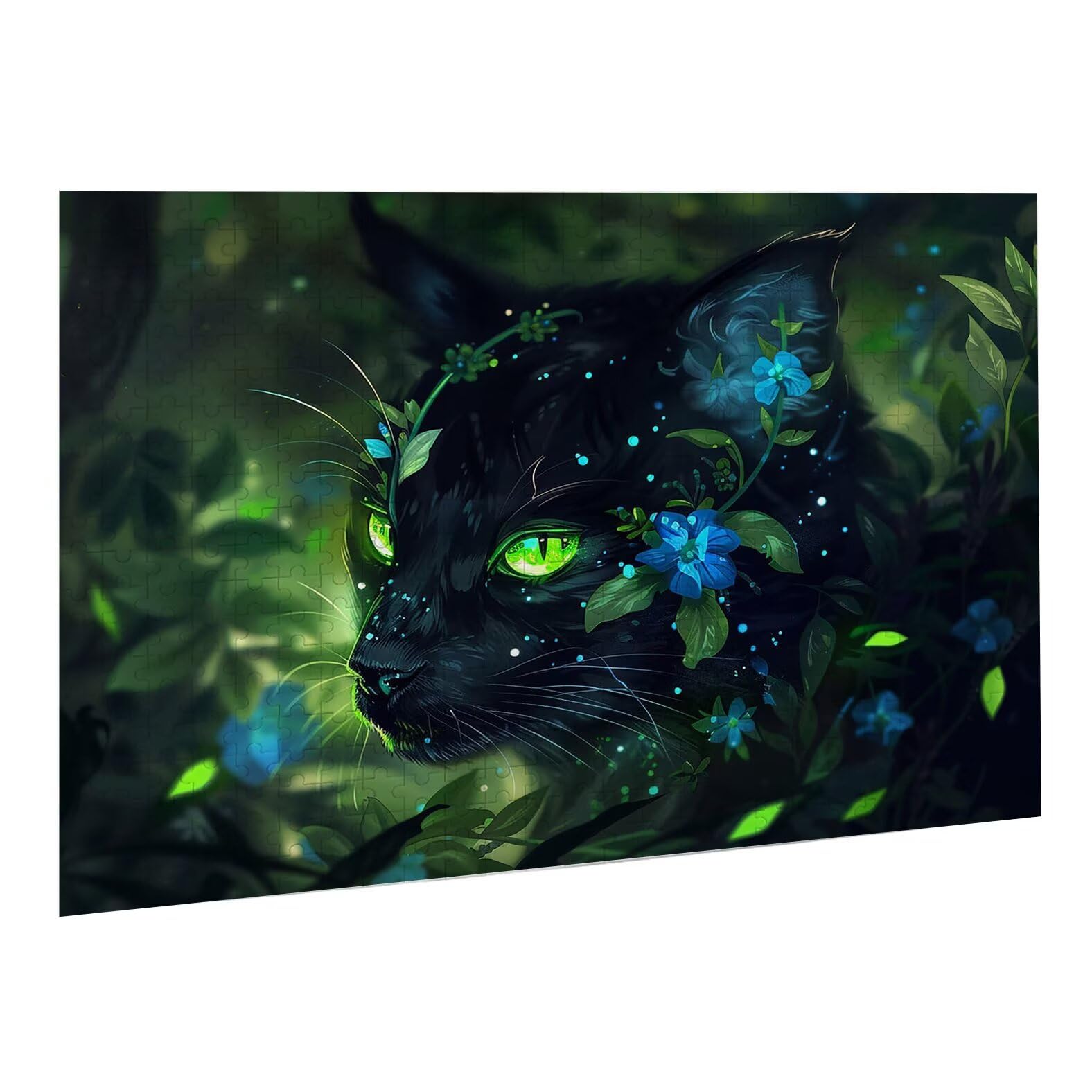Puzzle dla dorosłych, 4000 sztuk, trudne drewniane puzzle, gra, gra logiczna, gra ręczna, dekoracja rodzinna, kreatywna rozrywka, prezent 87 x 141 cm zwierzę czarny kot K0F-205