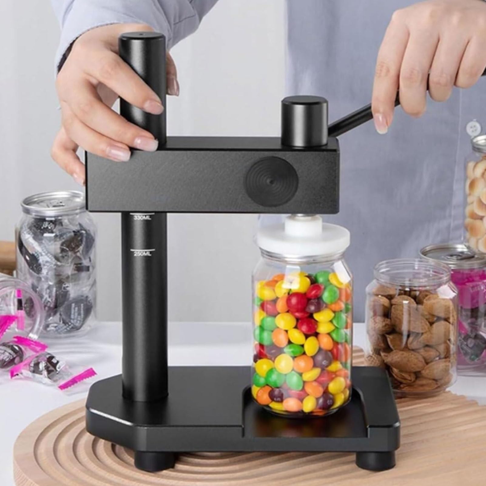 Manuelle Dosenversiegelungsmaschine für Konserven, Milch, Tee, Kaffee, Gläser, Haustierflaschen, Handwerkzeug