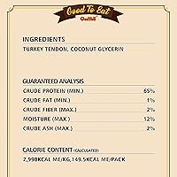 Vista 6 de Gootoe Tendones de Pavo para Perros – Golosinas Naturales, Hipoalergénicas, Alternativa al Cuero Crudo, Masticables Duraderas para Cachorros