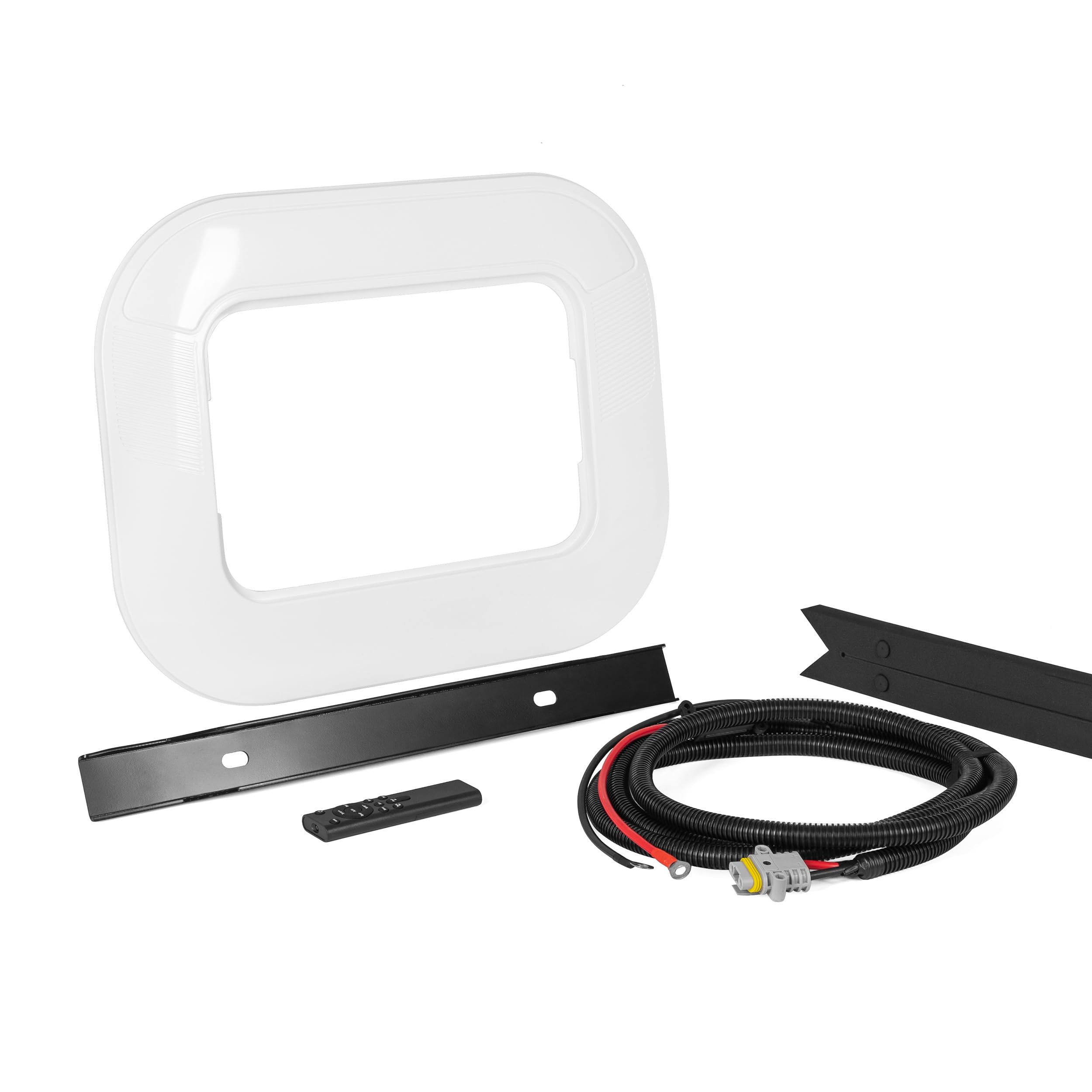Parcheggio D'Aria Condizionata 12V DC, Refrigerante Condizionatore da Tetto, Elettrico Aria Condizionata per Camper, Escavatore, Trattore, Veicoli agricoli, Bianco