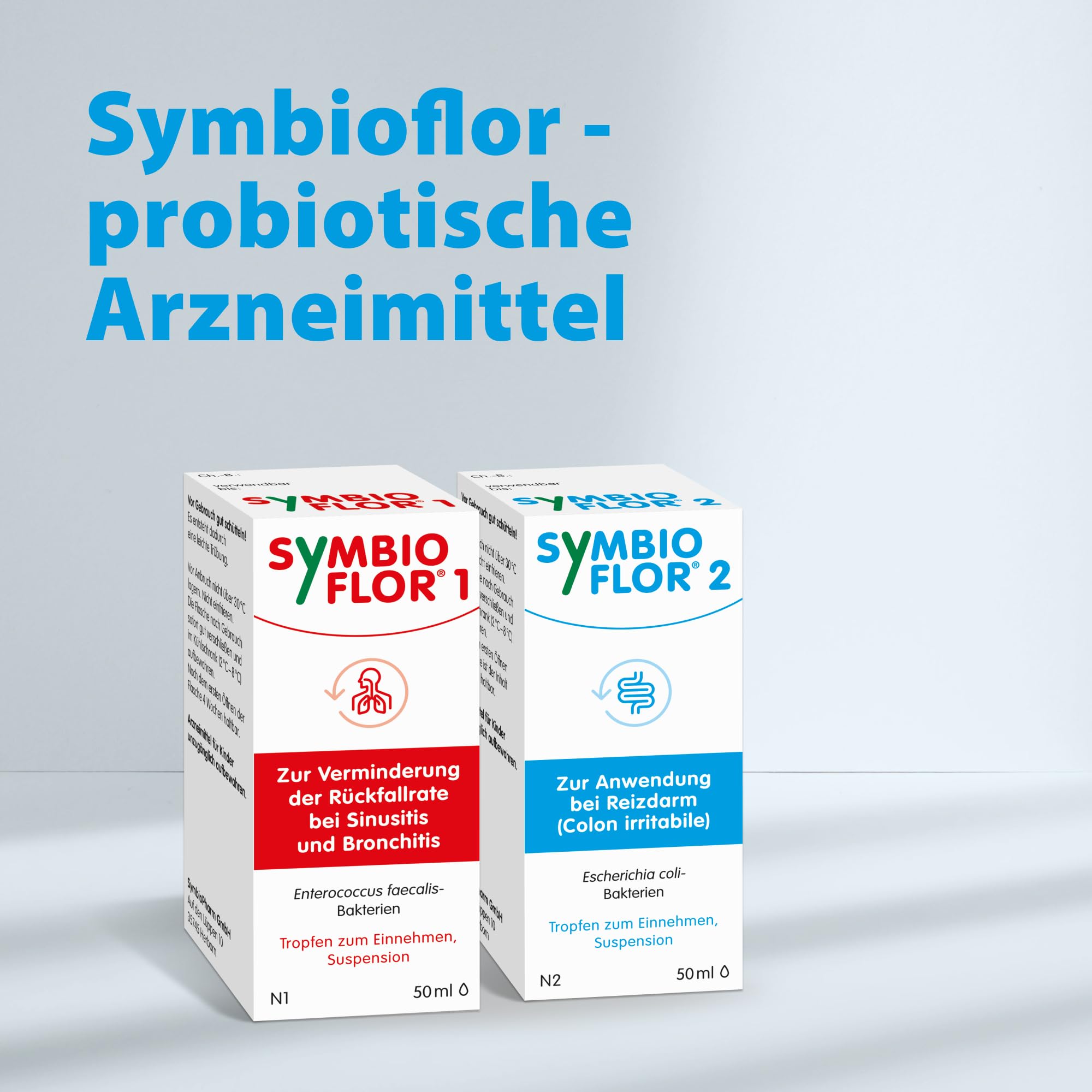 SymbioFlor 2 gotas de suspensión 50 ml para quejas intestinales del estómago