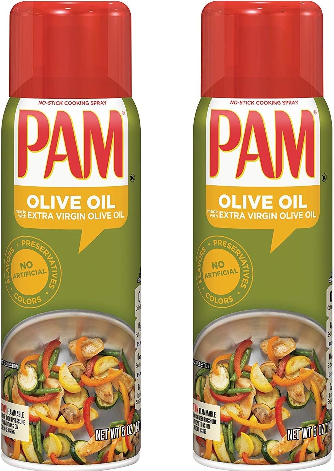 PAM Olive Oil Cooking Spray, 5 Oz (2 Pack)