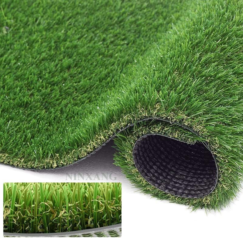 Césped artificial realista para exteriores, césped sintético grueso de lujo para mascotas, 1 38 pulgadas de altura, decoración al aire libre, patio
