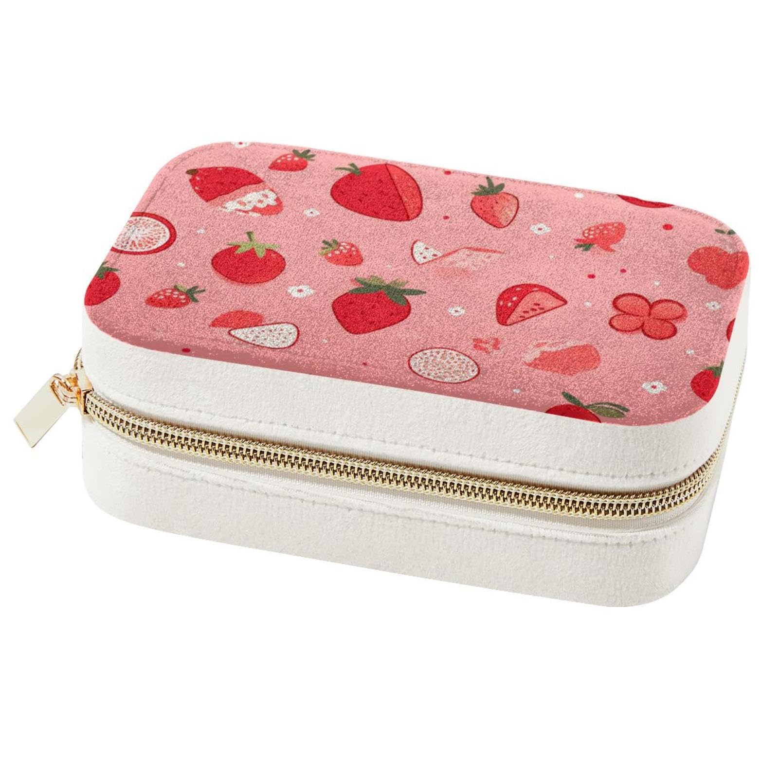 Boîte à bijoux pour filles et femmes motif fruits rouges une idée cadeau idéale