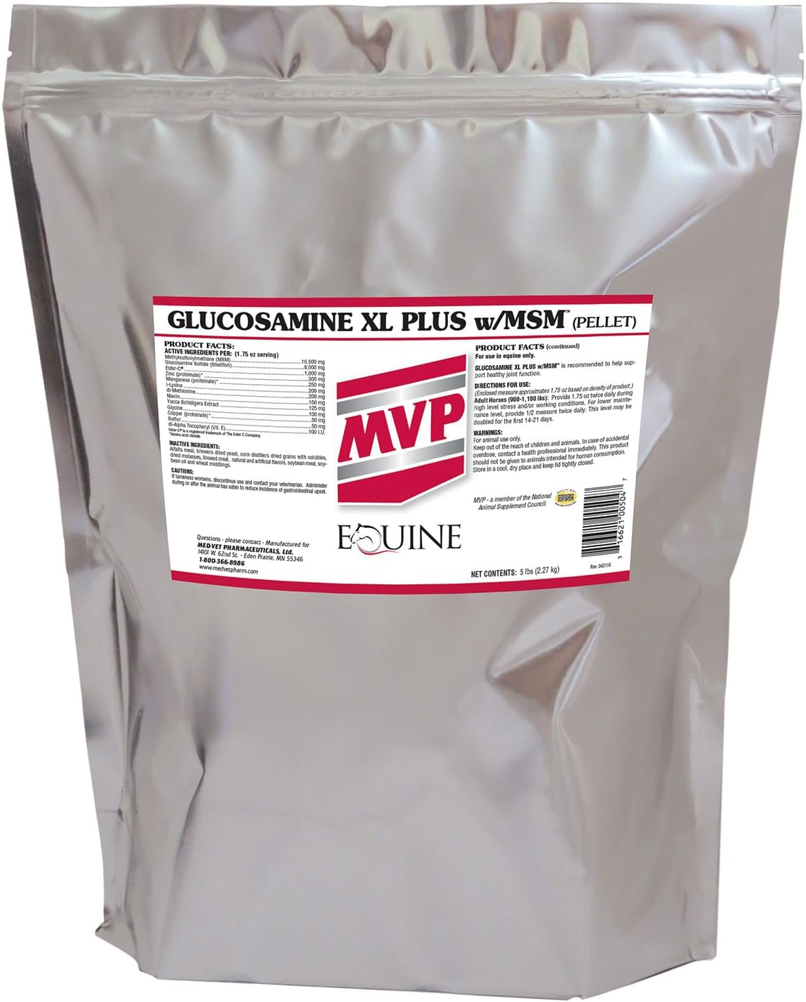 Glucosamine XL +MSM (5lb) for Equine Joint Support