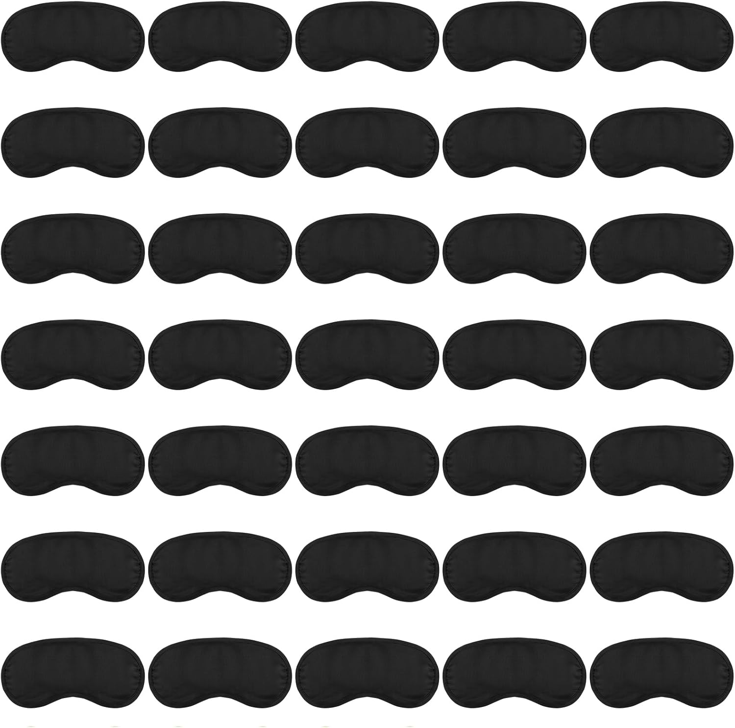 30 Pcs Blindfold Eye Cover Sleep Mask,Soft Eye Mask,Sleep Mask with Nose Pad and Elastic Strap,Blindfold Sleeping Masks for Travel Sleep Games Party(Black)